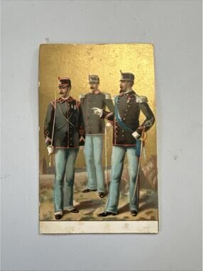 1885 Babbitt’s Soap Military Uniforms Trade Card-France Infantry Officers